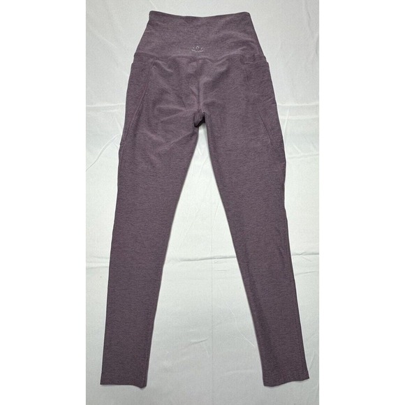 Peloton Beyond Yoga X Heathered Pink Soft Pocket Leggings - Size S - Picture 3 of 6